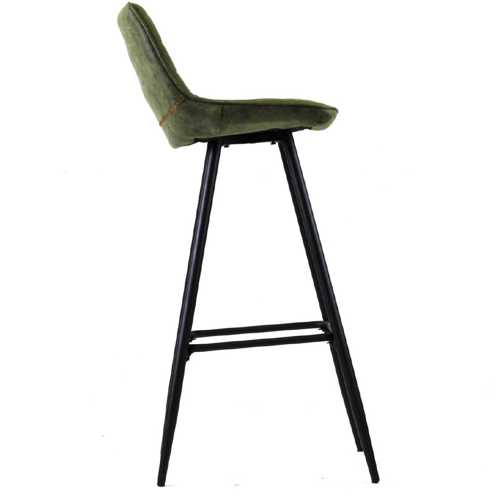 Bar Stool Jordan FavoFurn Green LxBxH 84x54x49 Fabric Nnb