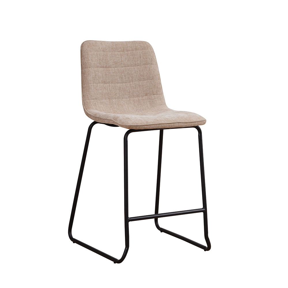 Bar Stool Heiloo FavoFurn Beige LxBxH 68x62x54 Polyester Nnb