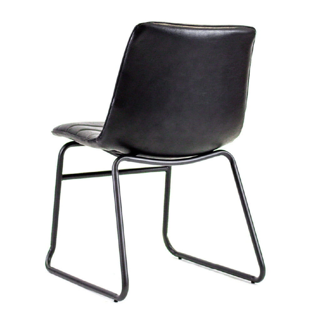 Dining Chair Milan FavoFurn Black LxBxH 74x56x54 Artificial leather Nnb