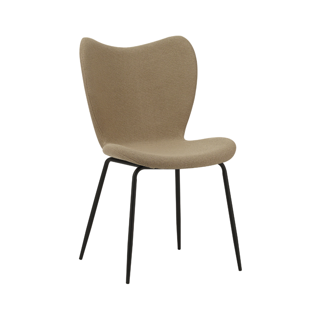 Dining Chair Caen FavoFurn Taupe LxBxH 72x55x51 Fabric Nnb