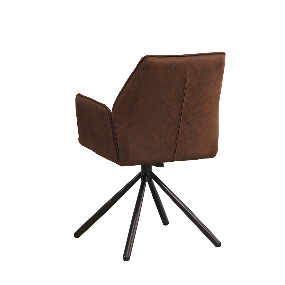 Dining Chair Donny FavoFurn Brown LxBxH 71x64x56 Fabric Nnb