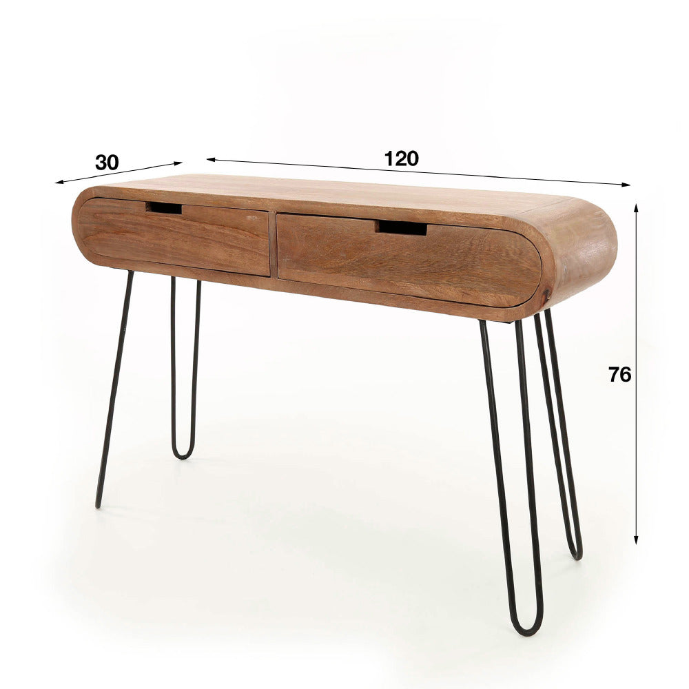 Dressing table Greco HomeHaven Brown LxBxH 124x35x28 Mango wood Nnb