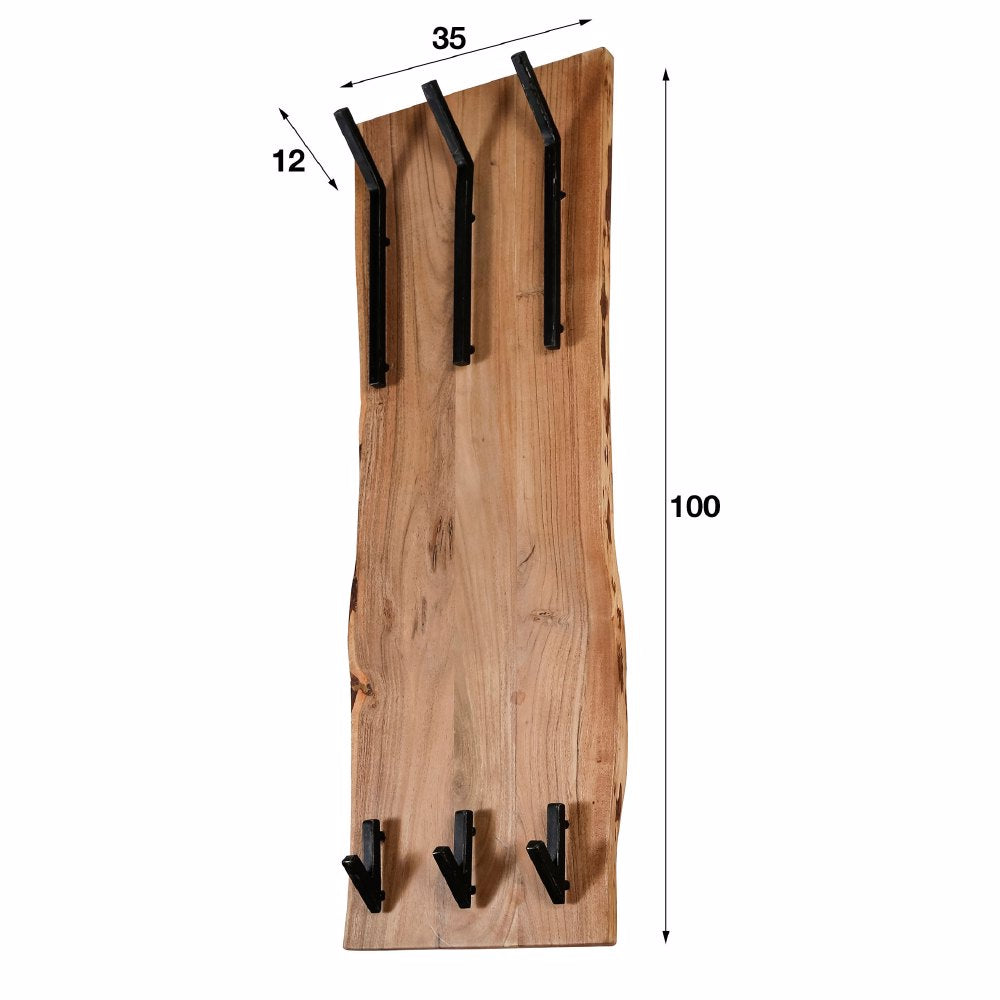 Coat Rack Elio HomeHaven Brown LxBxH 110x36x27 Acacia wood Nnb