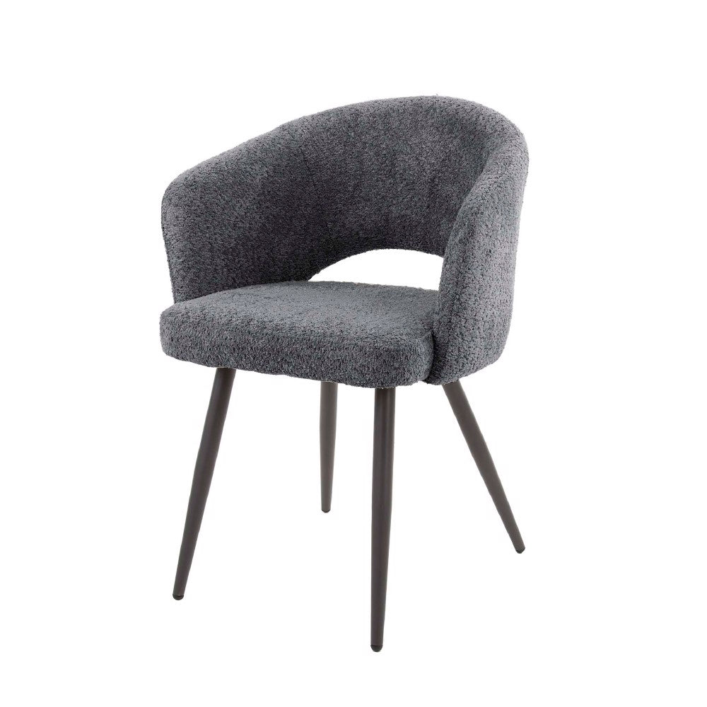 Dining Chair Gilmore HomeHaven Grey LxBxH 70x64x57 Boucle Nnb