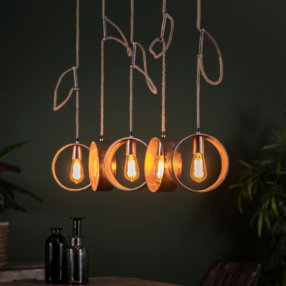 Pendant Light Rhett HomeHaven Anthracite LxBxH 112x25x18 Metal Nnb