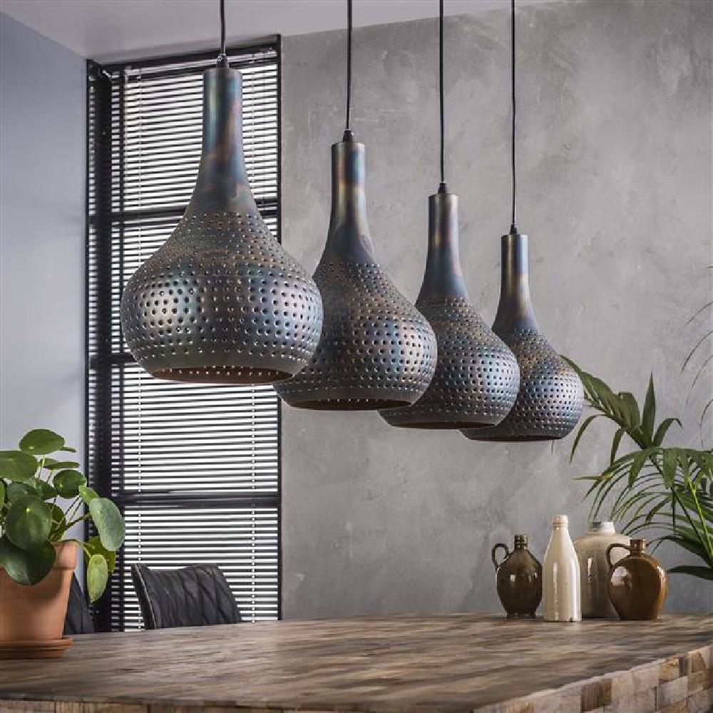 Pendant Light Kory HomeHaven Black LxBxH 123x45x28 Metal Nnb