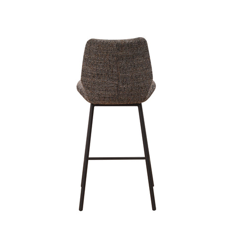 Bar Stool Barron FavoFurn Anthracite LxBxH 82x54x52 Chenille Nnb