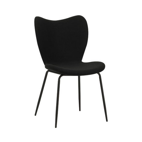 Dining Chair Caen FavoFurn Black LxBxH 72x55x51 Fabric Nnb