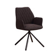 Dining Chair Reims FavoFurn Brown LxBxH 67x59x57 Fabric Nnb