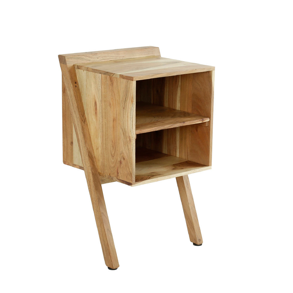 Bedside Table Archer HomeHaven Brown LxBxH 69x45x42 Acacia wood Nnb