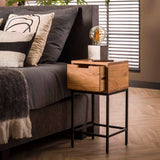 Bedside Table Sloan HomeHaven Brown LxBxH 62x32x32 Acacia wood Nnb