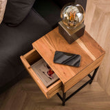 Bedside Table Sloan HomeHaven Brown LxBxH 62x32x32 Acacia wood Nnb