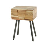 Bedside Table Alonzo HomeHaven Brown LxBxH 60x40x30 Acacia wood Nnb