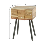Bedside Table Alonzo HomeHaven Brown LxBxH 60x40x30 Acacia wood Nnb