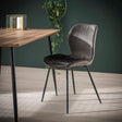 Dining Chair Ingo HomeHaven Anthracite LxBxH 90x59x49 Fabric Nnb