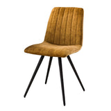 Dining Chair Kaden HomeHaven Gold LxBxH 101x67x48 Fabric Nnb