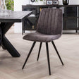 Dining Chair Kaden HomeHaven Grey LxBxH 101x67x48 Fabric Nnb