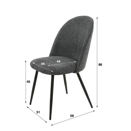 Dining Chair Andore HomeHaven LxBxH 59x52x51 Nnb