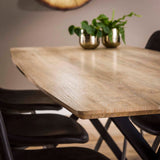 Dining Table Kellan HomeHaven Brown LxBxH 195x95x6 MDF Nnb